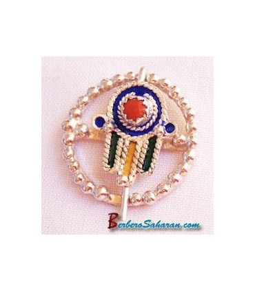 Hand of fatima Kabyle brooch in Silver - Khamsa - Hamsa