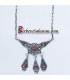 Silver and Red coral Kabyle Necklace 12