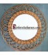 Handmade Algerian Wicker mirror - Round Medium