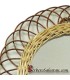 Handmade Algerian Wicker mirror - Round large