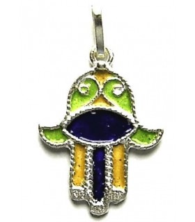 Pendentif Berbère Algérien en argent pur - Main de Fatima ou Khamsa
