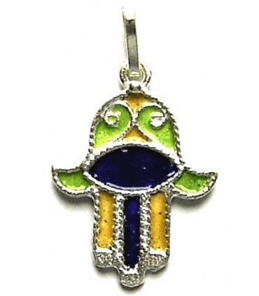 Pendentif Berbère Algérien en argent pur - Main de Fatima ou Khamsa
