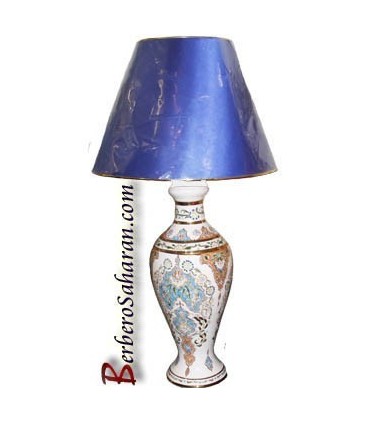 handmade Algerian Berber water set in white ceramic & Gold