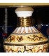 Handmade Algerian Extra large night light in white ceramic & liquid Gold