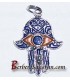 Pendentif Kabyle en argent et emaille - Main de Fatima ou Khamsa