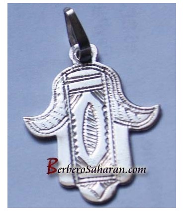 Pendentif Touareg qui représente la Main de Fatima