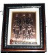 Algerian Berber Hand Engraved 3D Copper art work: Tuareg head covered - Blue Man