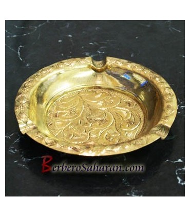 Square Algerian handmade and carved brass Ashtray - Two sizes available