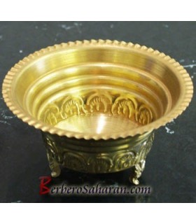 Square Algerian handmade and carved brass Ashtray - Two sizes available