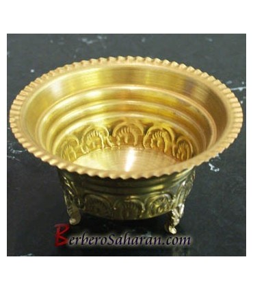 Square Algerian handmade and carved brass Ashtray - Two sizes available