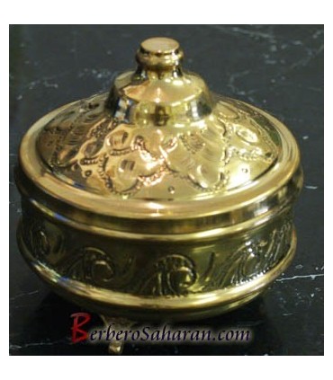 Cendrier Algérien Rond en alliage de cuivre fait et sculté à la main 