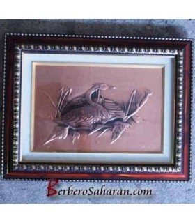 Name of Allah handmade and engraved with pure copper in 3D by the Berbers of Algeria