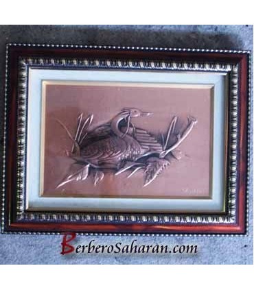 Name of Allah handmade and engraved with pure copper in 3D by the Berbers of Algeria