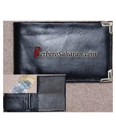 Genuine leather wallet from North Africa for sale on berberosaharan.com only