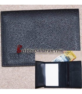 Genuine leather wallet from North Africa for sale on berberosaharan.com only