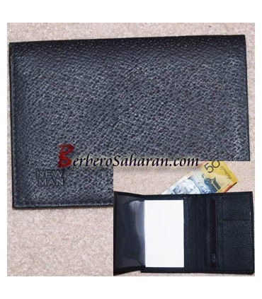 Genuine leather wallet from North Africa for sale on berberosaharan.com only