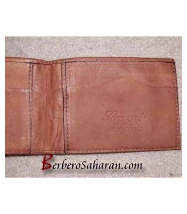Portefeuille Berbère Algérien pas cher en véritable cuir fait à la main