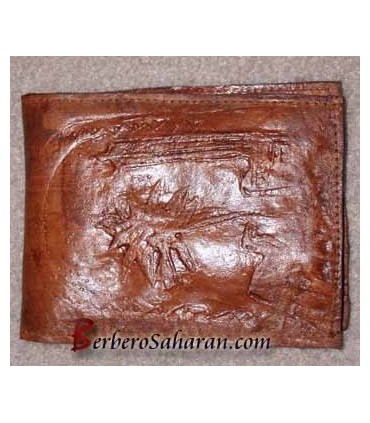 Genuine leather wallet from North Africa for sale on berberosaharan.com only