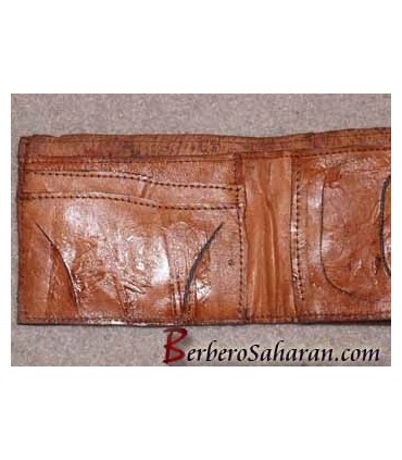 Genuine leather wallet from North Africa for sale on berberosaharan.com only