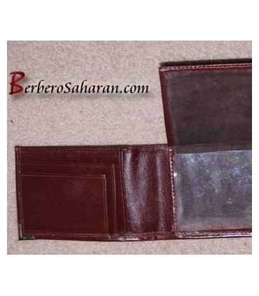Handmade Tuareg pure and genuine leather wallet from Sahara desert