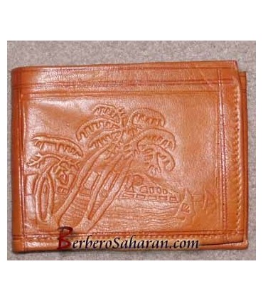 Genuine leather wallet from North Africa for sale on berberosaharan.com only