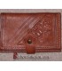 Handmade decorated genuine leather wallet from Algeria - Similar to Moroccan