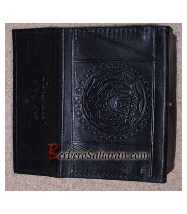 Portefeuille Touareg decoré fait à la main avec du véritable cuir - Algérie
