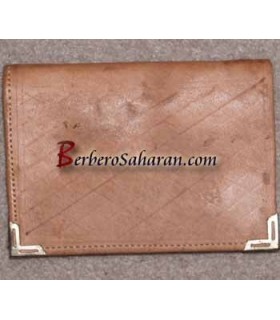 Handmade decorated genuine leather wallet from Algeria - Similar to Moroccan