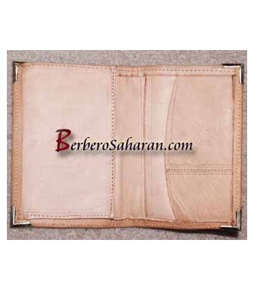 Portefeuille Touareg decoré fait à la main avec du véritable cuir - Algérie