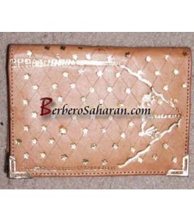 Handmade genuine Moroccan black leather wallet for sale in Sydney Australia