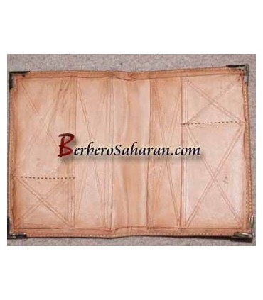 Handmade genuine Moroccan black leather wallet for sale in Sydney Australia