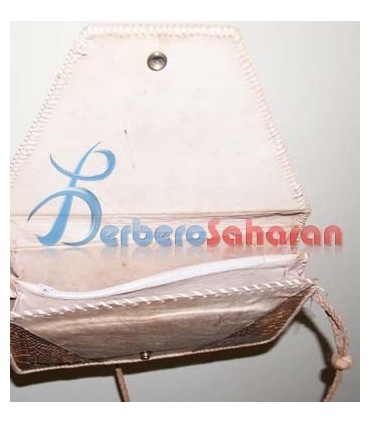 Sac à main Touareg Algérien Unique fait à la main avec la peau de lézard