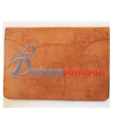 Handmade Algerian Berber pure leather documents holder