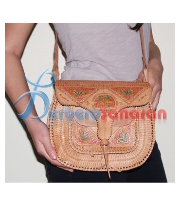 Sac à main Touareg Algérien fait à la main avec du véritable cuir