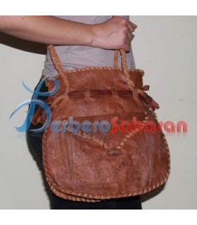 Sac à main Berbère Algérien fait à la main avec du véritable cuir de chèvre