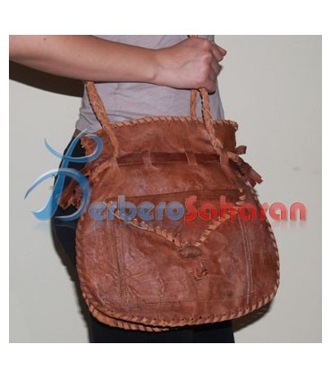 Sac à main Berbère Algérien fait à la main avec du véritable cuir de chèvre