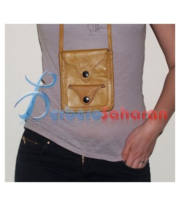 Handmade Algerian pure leather Passport safety Pouch