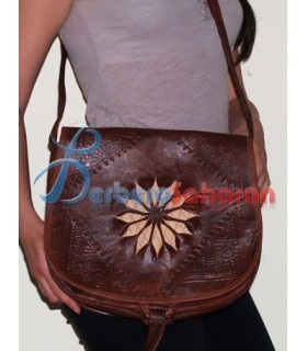 Sac à main Berbère Algérien fait à la main avec du véritable cuir