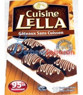 Livre de recettes Algériennes "Gâteaux sans cuisson" par Cuisine Lella