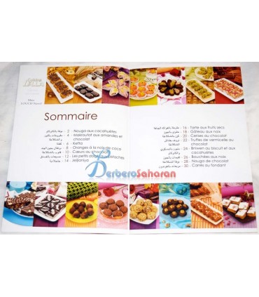Livre de recettes Algériennes "Gâteaux sans cuisson" par Cuisine Lella