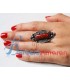 Kabyle silver and red coral Ring from Algeria