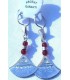 Silver and Agate Tuareg Earrings 8