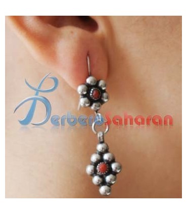 Silver Kabyle stud Earrings from Algeria 2