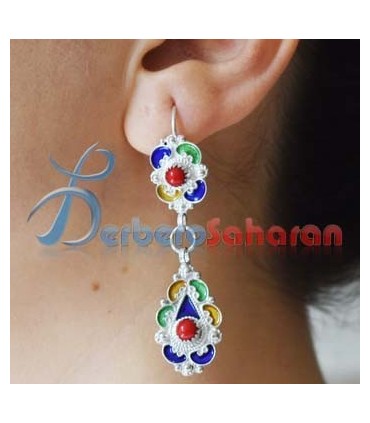 Silver Kabyle stud Earrings from Algeria 4