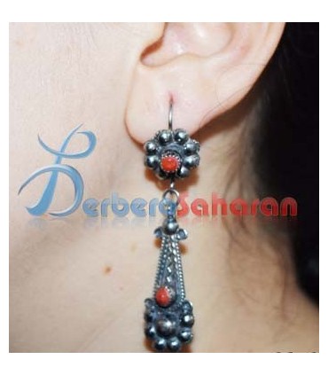 Silver Kabyle stud Earrings from Algeria 6