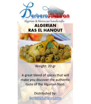 Authentic Ras El Hanout - Mixed Algerian/Moroccan spices 20gr