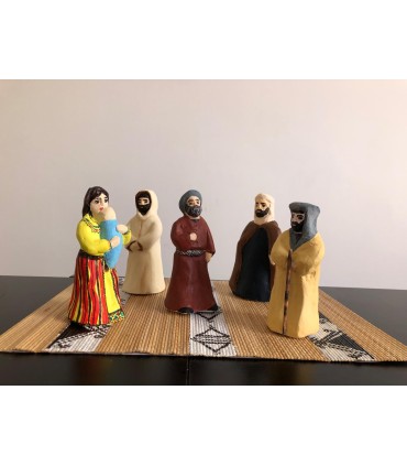 Crèche de la nativité Algérienne Berbère faite 100% à la main