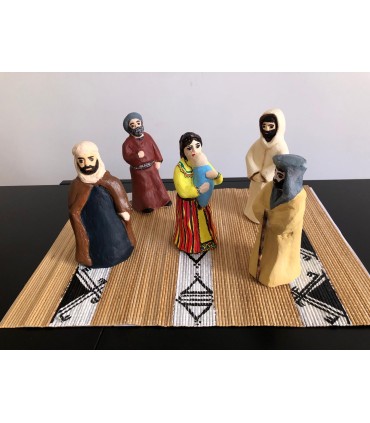 Crèche de la nativité Algérienne Berbère faite 100% à la main