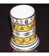 Handmade Algerian Berber pen holder in Ceramic & 12 carat Gold