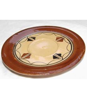 Clay pottery saucer